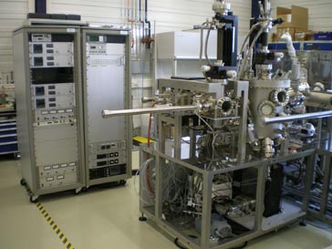 A photo of the ultra-high vacuum system at ANKA, Karlsruhe